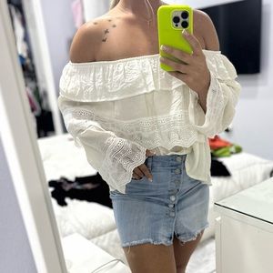 Off  the shoulder blouse | Off white